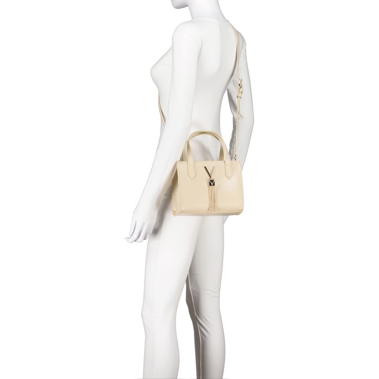 Handtasche Divina S Beige, Farbe: beige, Marke: Valentino Bags, EAN: 8054942440785, Abmessungen in cm: 20x16x11, Bild 6 von 7