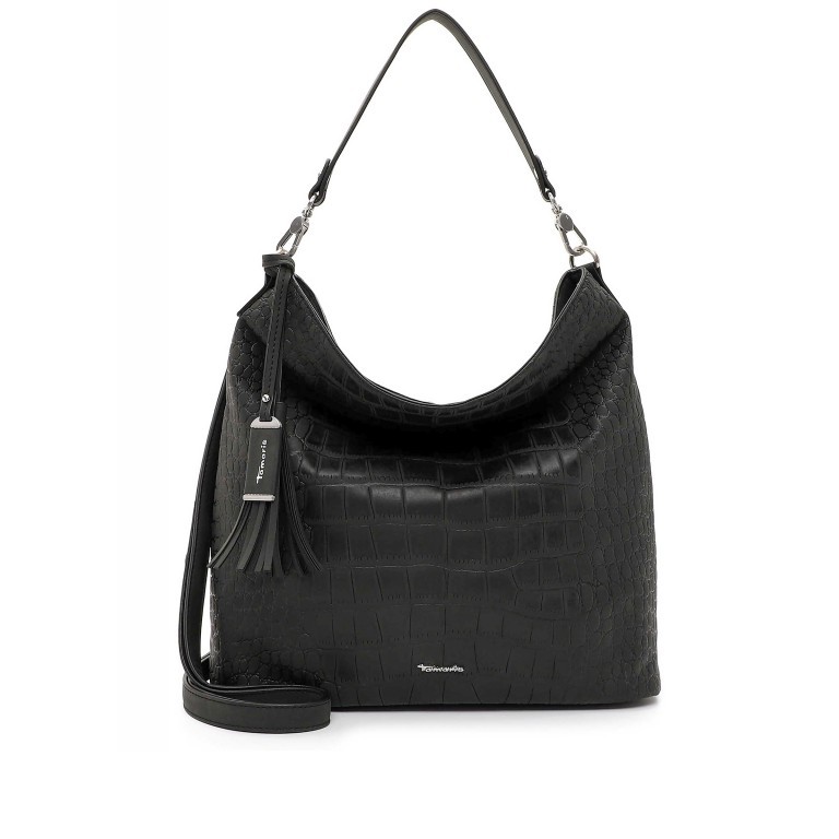 Beuteltasche Charlotta Black, Farbe: schwarz, Marke: Tamaris, EAN: 4063512124936, Abmessungen in cm: 31.5x31x11.5, Bild 1 von 5