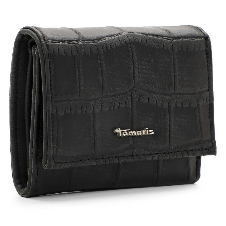 Geldbörse Charlotta Black, Farbe: schwarz, Marke: Tamaris, EAN: 4063512125056, Abmessungen in cm: 10.7x8.5x2.5, Bild 2 von 5