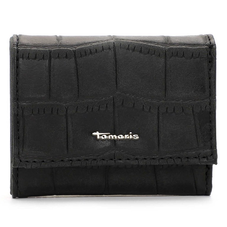Geldbörse Charlotta Black, Farbe: schwarz, Marke: Tamaris, EAN: 4063512125056, Abmessungen in cm: 10.7x8.5x2.5, Bild 1 von 5