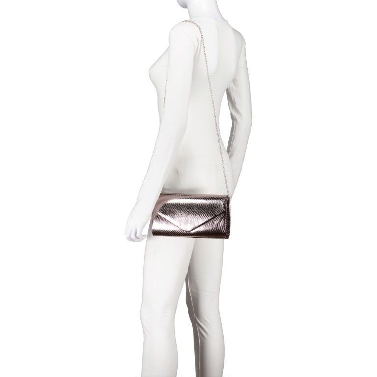 Umhängetasche / Clutch Amalia Dark Silver, Farbe: metallic, Marke: Tamaris, EAN: 4063512119963, Abmessungen in cm: 26x13x5, Bild 4 von 8
