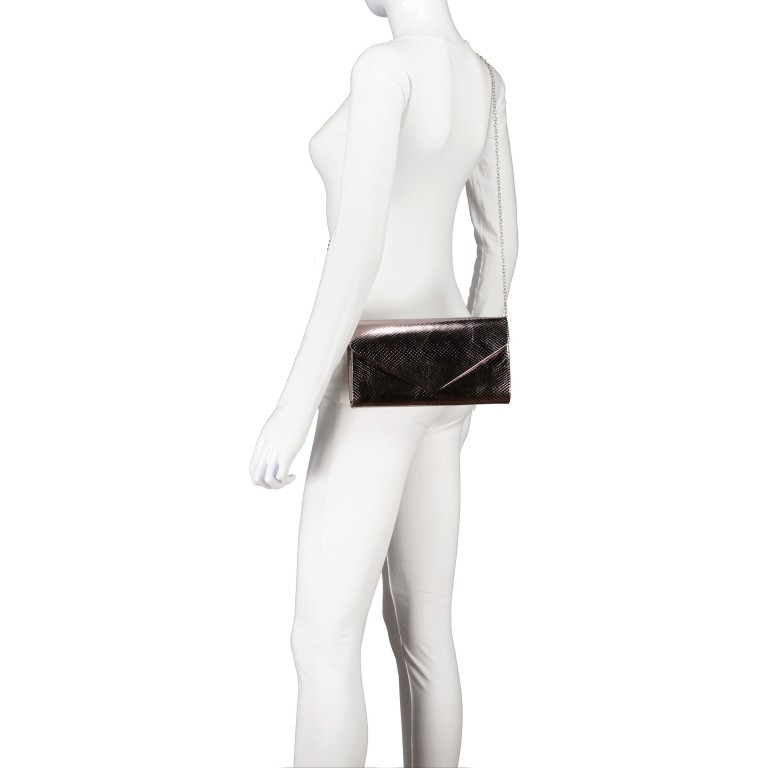 Umhängetasche / Clutch Amalia Dark Silver, Farbe: metallic, Marke: Tamaris, EAN: 4063512119963, Abmessungen in cm: 26x13x5, Bild 5 von 8