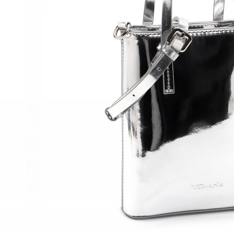 Handy- / Umhängetasche Christel Silver, Farbe: metallic, Marke: Tamaris, EAN: 4063512121010, Abmessungen in cm: 15x18.5x5.5, Bild 5 von 5
