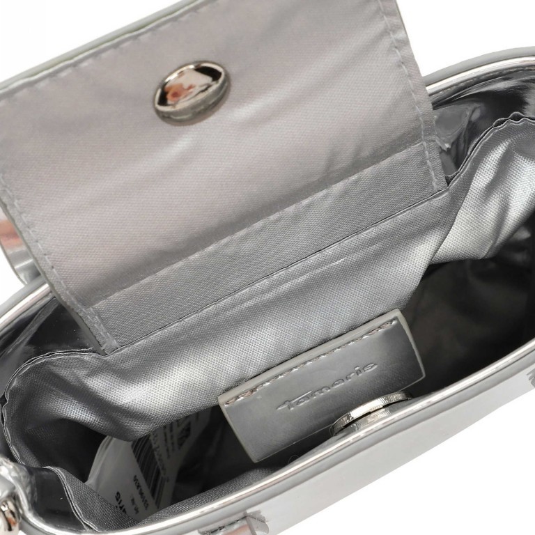 Handy- / Umhängetasche Christel Silver, Farbe: metallic, Marke: Tamaris, EAN: 4063512121010, Abmessungen in cm: 15x18.5x5.5, Bild 4 von 5