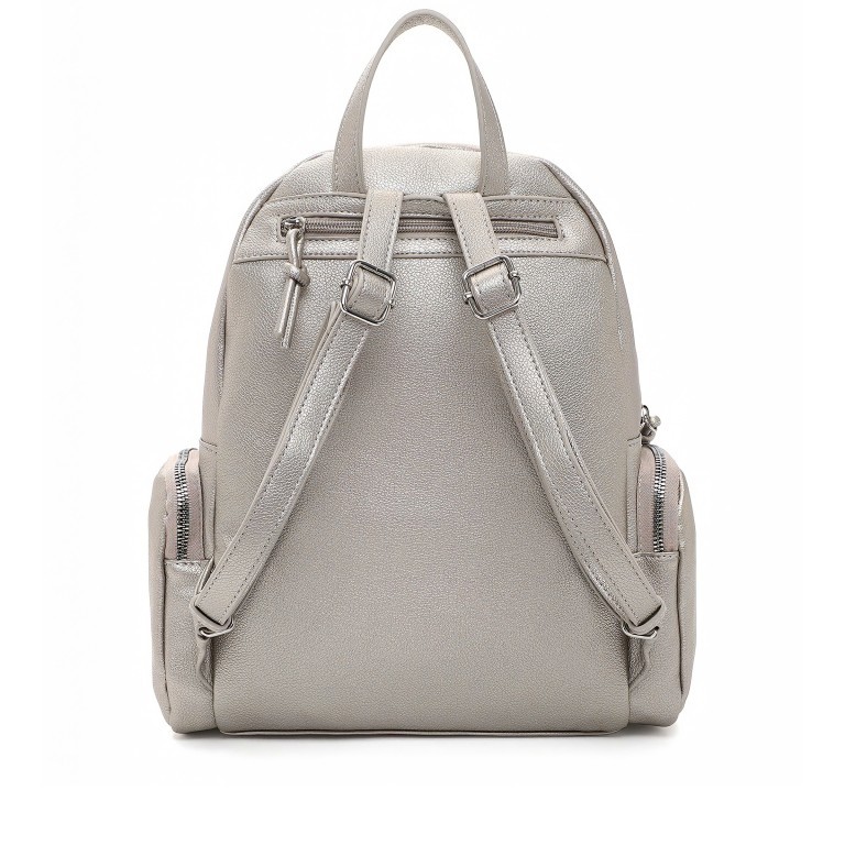 Rucksack Christina Dark Silver, Farbe: metallic, Marke: Tamaris, EAN: 4063512120181, Abmessungen in cm: 29x30x11, Bild 3 von 5