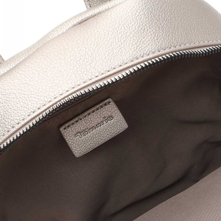 Rucksack Christina Dark Silver, Farbe: metallic, Marke: Tamaris, EAN: 4063512120181, Abmessungen in cm: 29x30x11, Bild 4 von 5