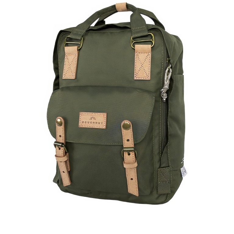 Rucksack Macaroon Reborn Series Volumen 16 Liter Army, Farbe: grün/oliv, Marke: Doughnut, EAN: 4895222515687, Abmessungen in cm: 28x38x11, Bild 2 von 15