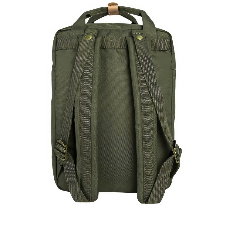 Rucksack Macaroon Reborn Series Volumen 16 Liter Army, Farbe: grün/oliv, Marke: Doughnut, EAN: 4895222515687, Abmessungen in cm: 28x38x11, Bild 3 von 15