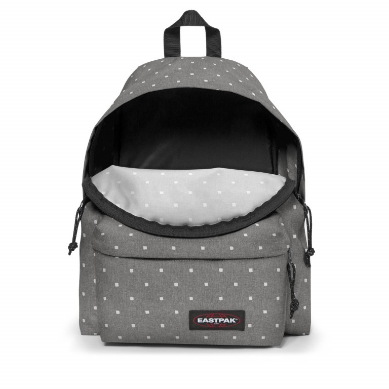 Rucksack Padded White Squares, Farbe: grau, Marke: Eastpak, Abmessungen in cm: 30x40x18, Bild 4 von 5