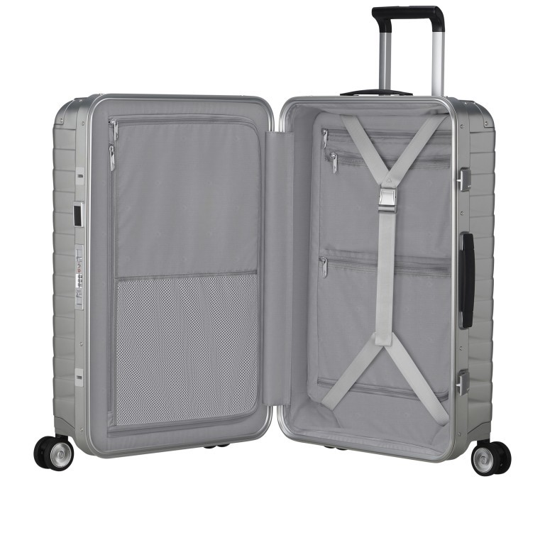 Koffer Proxis-Alu Spinner 69 Silver, Farbe: metallic, Marke: Samsonite, EAN: 5400520256478, Abmessungen in cm: 47x69x28, Bild 9 von 22