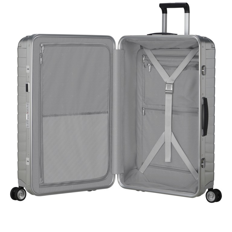Koffer Proxis-Alu Spinner 76 Silver, Farbe: metallic, Marke: Samsonite, EAN: 5400520256485, Abmessungen in cm: 52x76x29, Bild 9 von 21