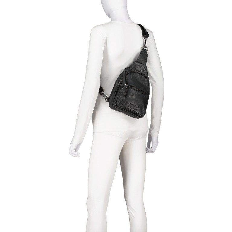 Slingbag Just-Pure Justine JP-12845 Dark Ash, Farbe: anthrazit, Marke: Harbour 2nd, EAN: 4046478078628, Abmessungen in cm: 18x27.5x6, Bild 4 von 5