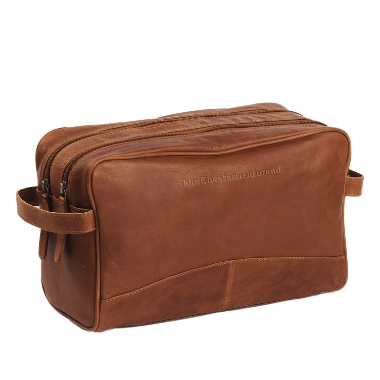 Kulturbeutel Stefan Cognac, Farbe: cognac, Marke: The Chesterfield Brand, EAN: 8719241013862, Abmessungen in cm: 29x17x12, Bild 1 von 6