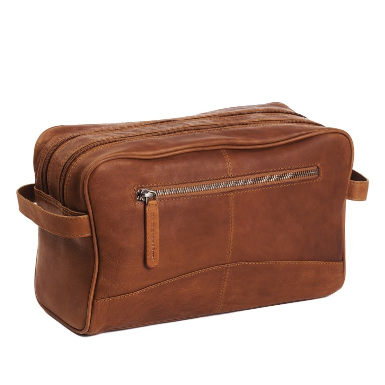 Kulturbeutel Stefan Cognac, Farbe: cognac, Marke: The Chesterfield Brand, EAN: 8719241013862, Abmessungen in cm: 29x17x12, Bild 2 von 6