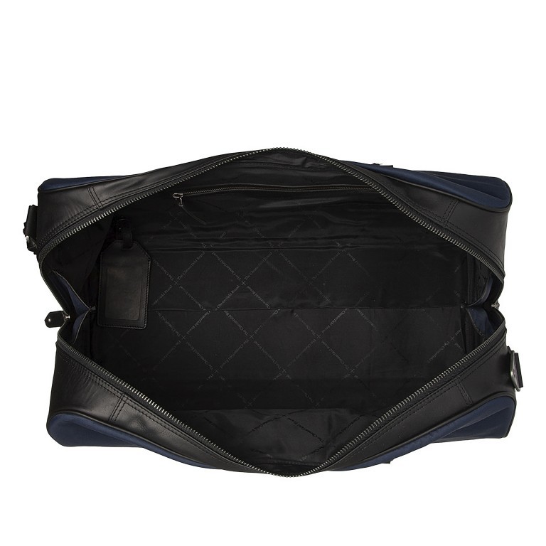 Reisetasche Washed Canvas & Wax Pull Up Tornio Navy, Farbe: blau/petrol, Marke: The Chesterfield Brand, EAN: 8719241108759, Abmessungen in cm: 53x30x27, Bild 6 von 8