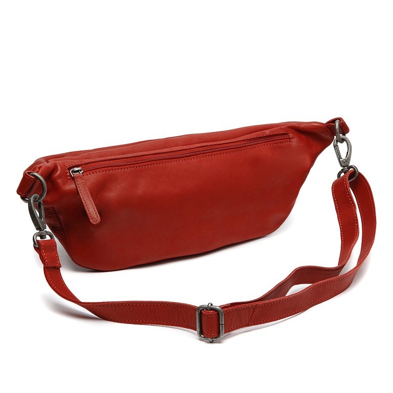 Gürteltasche Washed Waxed Pull Up Kruger Red, Farbe: rot/weinrot, Marke: The Chesterfield Brand, EAN: 8719241103365, Abmessungen in cm: 40x16x8, Bild 2 von 6