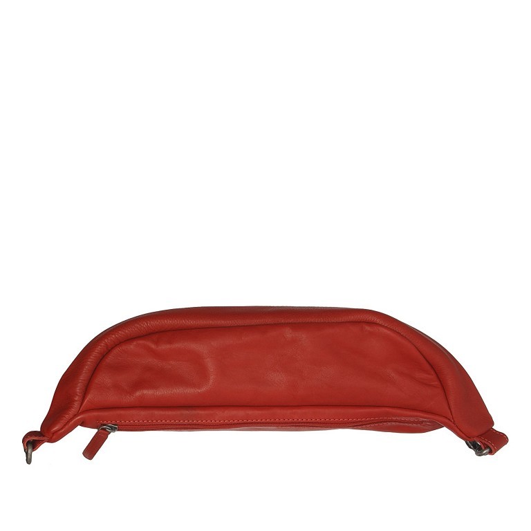 Gürteltasche Washed Waxed Pull Up Kruger Red, Farbe: rot/weinrot, Marke: The Chesterfield Brand, EAN: 8719241103365, Abmessungen in cm: 40x16x8, Bild 3 von 6