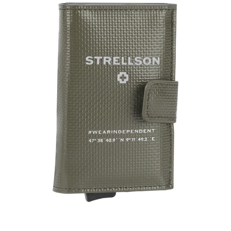 Geldbörse Stockwell 2.0 E-Cage C-Four mit RFID-Schutz Khaki, Farbe: grün/oliv, Marke: Strellson, EAN: 4048835136989, Abmessungen in cm: 6.5x10x2.5, Bild 2 von 6