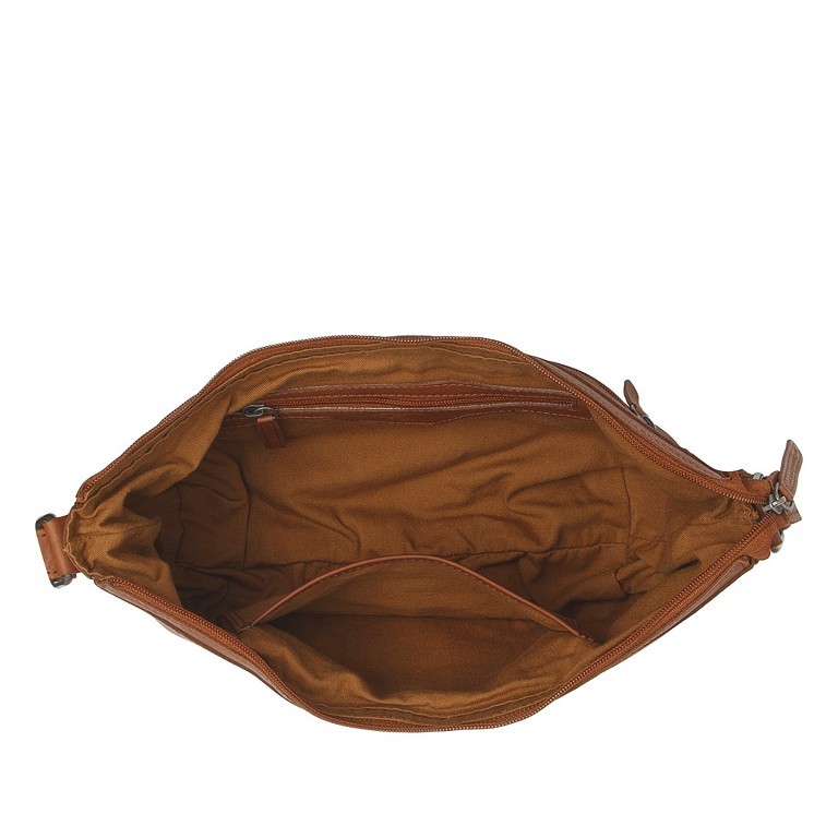 Beuteltasche Washed Waxed Pull Up Clarita Cognac, Farbe: cognac, Marke: The Chesterfield Brand, EAN: 8719241103815, Abmessungen in cm: 35x20x7, Bild 6 von 8