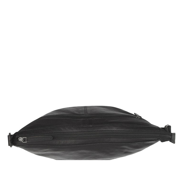 Beuteltasche Washed Waxed Pull Up Clarita Black, Farbe: schwarz, Marke: The Chesterfield Brand, EAN: 8719241103662, Abmessungen in cm: 35x20x7, Bild 3 von 8