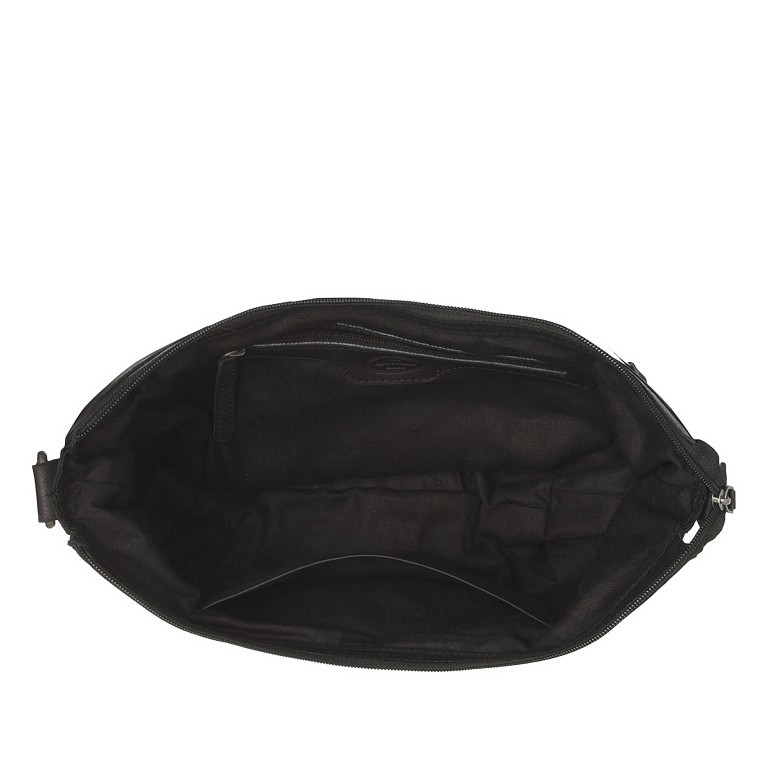 Beuteltasche Washed Waxed Pull Up Clarita Black, Farbe: schwarz, Marke: The Chesterfield Brand, EAN: 8719241103662, Abmessungen in cm: 35x20x7, Bild 6 von 8