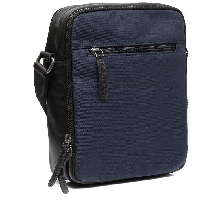 Umhängetasche Nylon & Wax Pull Up Arendal Navy, Farbe: blau/petrol, Marke: The Chesterfield Brand, EAN: 8719241108278, Abmessungen in cm: 20x27x7, Bild 2 von 8