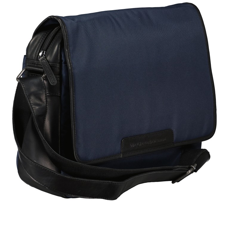Kuriertasche Nylon & Wax Pull Up Falun Navy, Farbe: blau/petrol, Marke: The Chesterfield Brand, EAN: 8719241108636, Abmessungen in cm: 41x31.5x12, Bild 1 von 8