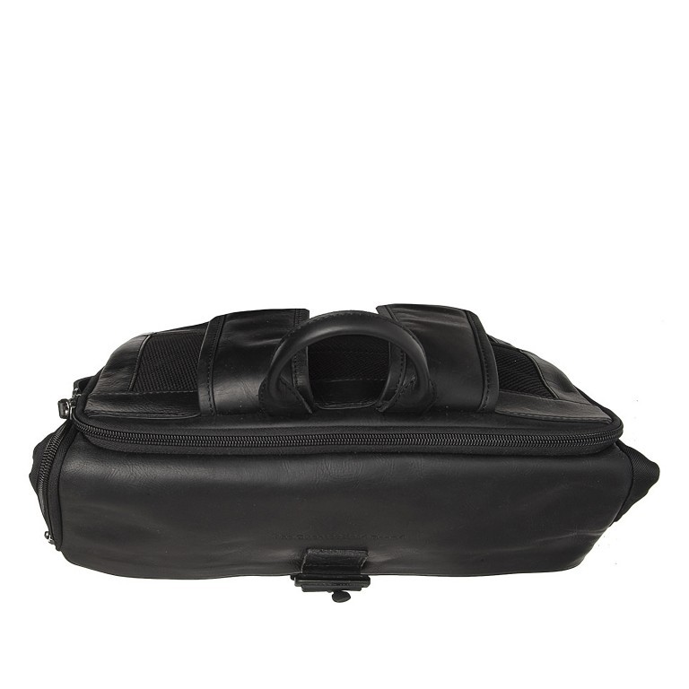 Rucksack Nylon & Wax Pull Up Trondheim Black, Farbe: schwarz, Marke: The Chesterfield Brand, EAN: 8719241107769, Abmessungen in cm: 34x41x15, Bild 4 von 8