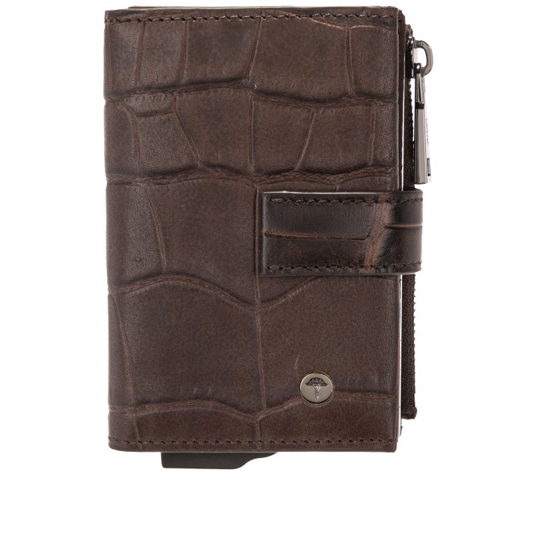 Geldbörse Fano E-Cage C-Four mit RFID-Schutz Dark Brown, Farbe: braun, Marke: Joop!, EAN: 4048835091783, Abmessungen in cm: 7x10.5x2.5, Bild 1 von 7