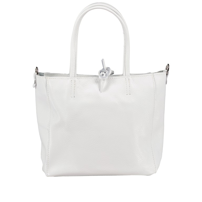 Handtasche Dollaro Weiß, Farbe: weiß, Marke: Hausfelder Manufaktur, EAN: 4065646020962, Abmessungen in cm: 23.5x23x8, Bild 3 von 7