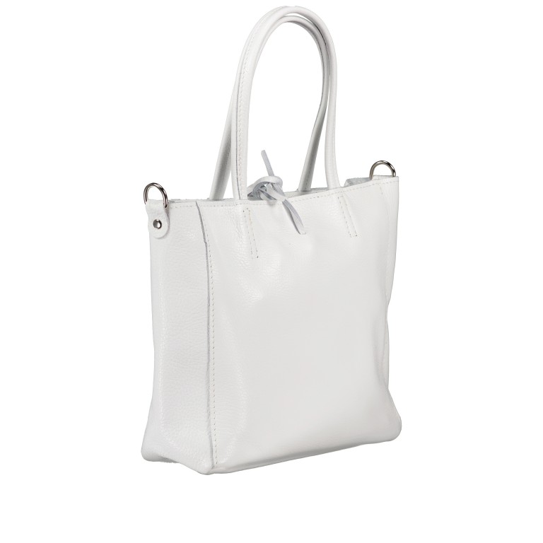 Handtasche Dollaro Weiß, Farbe: weiß, Marke: Hausfelder Manufaktur, EAN: 4065646020962, Abmessungen in cm: 23.5x23x8, Bild 2 von 7