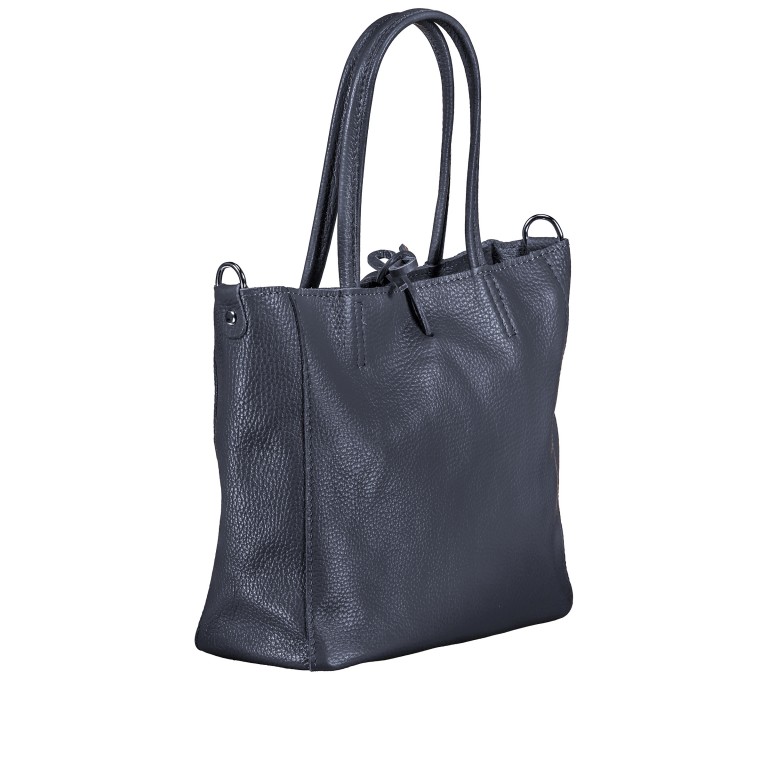 Handtasche Dollaro Navy, Farbe: blau/petrol, Marke: Hausfelder Manufaktur, EAN: 4065646021006, Abmessungen in cm: 23.5x23x8, Bild 2 von 7