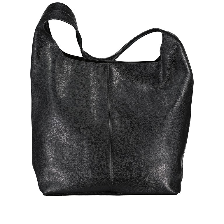 Beuteltasche Dollaro Schwarz, Farbe: schwarz, Marke: Hausfelder Manufaktur, EAN: 4065646021075, Abmessungen in cm: 33.5x32.5x16, Bild 3 von 5
