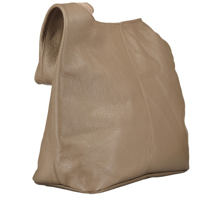 Beuteltasche Dollaro Taupe, Farbe: taupe/khaki, Marke: Hausfelder Manufaktur, EAN: 4065646021082, Abmessungen in cm: 33.5x32.5x16, Bild 2 von 5