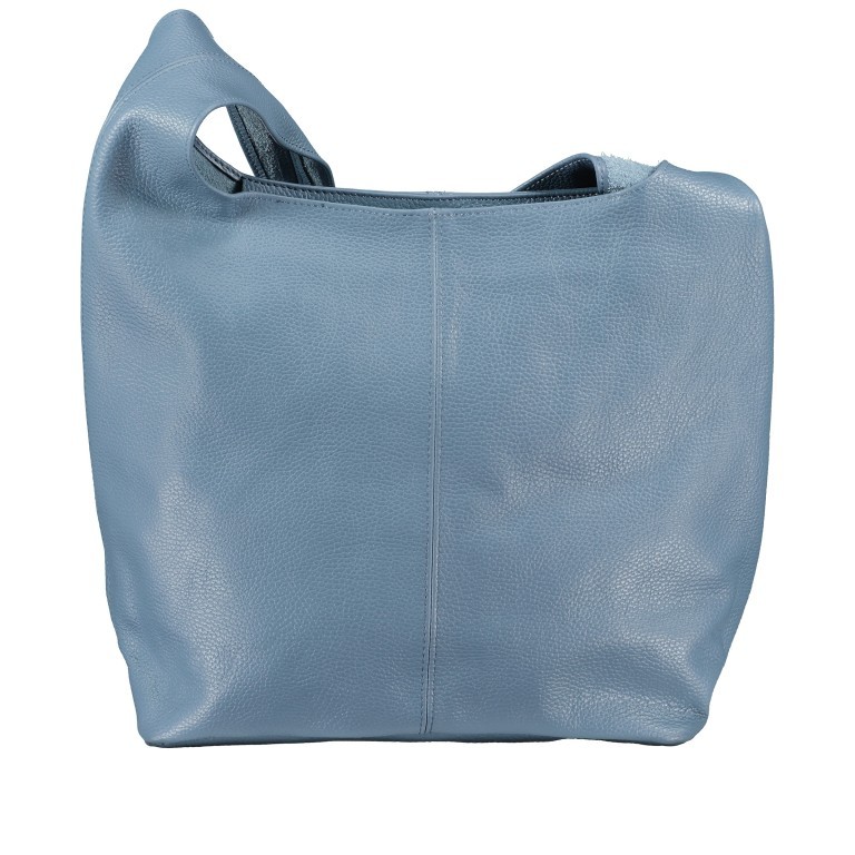 Beuteltasche Dollaro Denim, Farbe: blau/petrol, Marke: Hausfelder Manufaktur, EAN: 4065646021099, Abmessungen in cm: 33.5x32.5x16, Bild 1 von 5