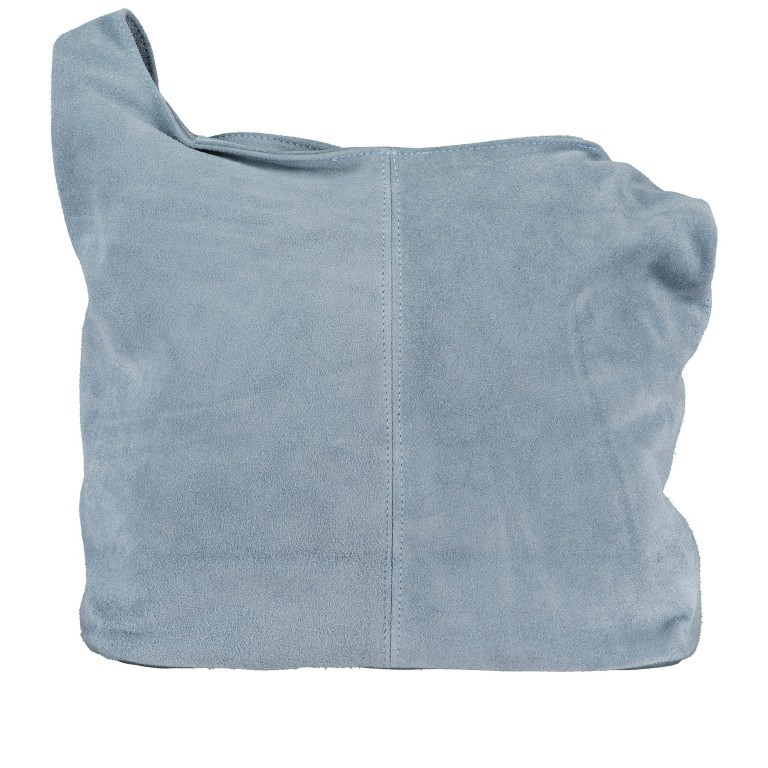 Beuteltasche Velours Denim, Farbe: blau/petrol, Marke: Hausfelder Manufaktur, EAN: 4065646021167, Abmessungen in cm: 33x33x17.5, Bild 3 von 5
