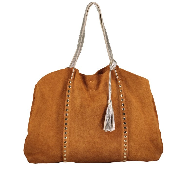 Tasche Cognac, Farbe: cognac, Marke: Hausfelder Manufaktur, EAN: 4065646021280, Abmessungen in cm: 45x35x11, Bild 1 von 5