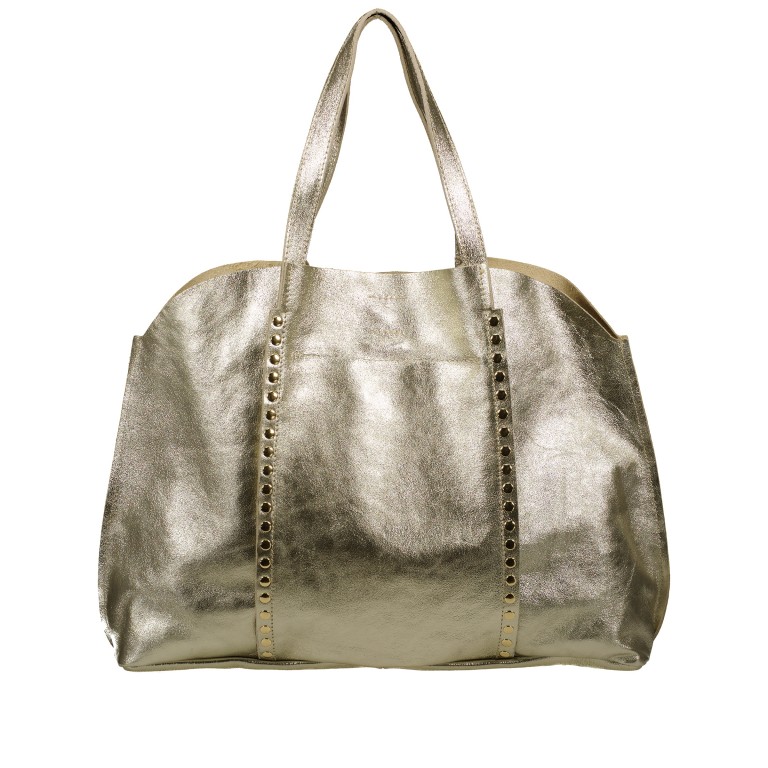 Tasche Metallic Gold, Farbe: metallic, Marke: Hausfelder Manufaktur, EAN: 4065646026681, Abmessungen in cm: 45x35x11, Bild 3 von 5