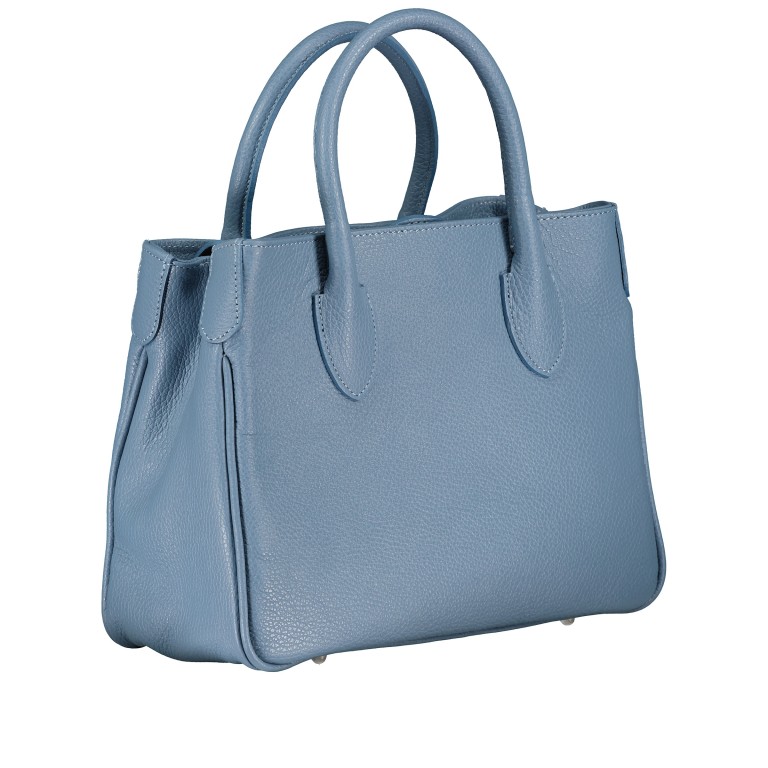 Handtasche Denim, Farbe: blau/petrol, Marke: Hausfelder Manufaktur, EAN: 4065646021303, Abmessungen in cm: 30x22x12, Bild 2 von 7