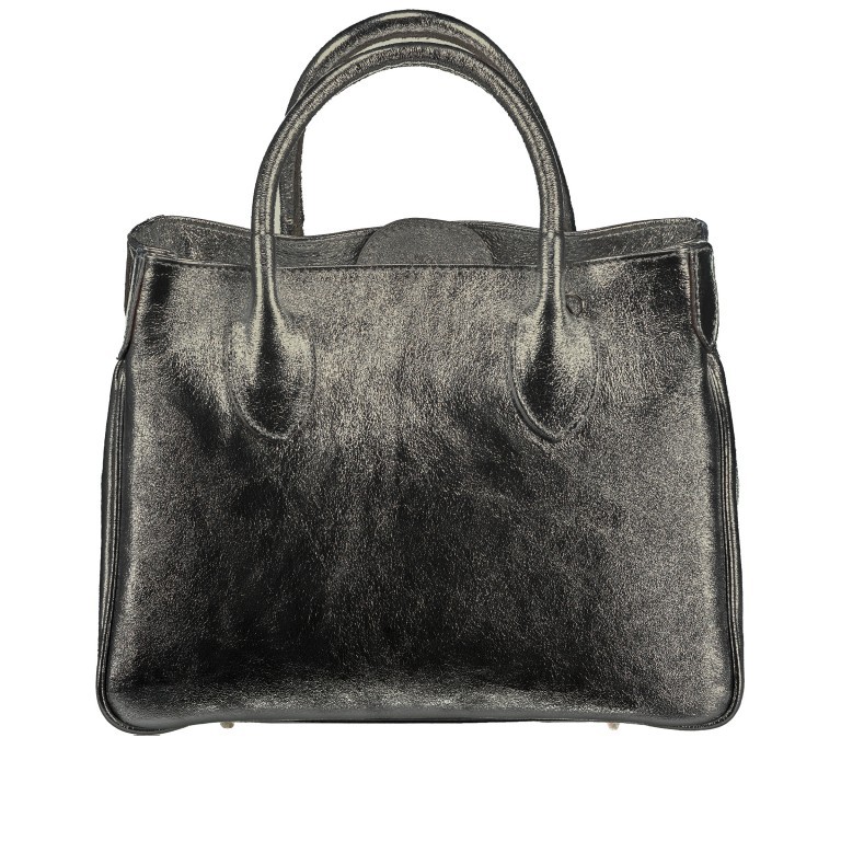 Handtasche Metallic Anthra, Farbe: anthrazit, Marke: Hausfelder Manufaktur, EAN: 4065646021341, Abmessungen in cm: 30x23.5x12, Bild 3 von 7