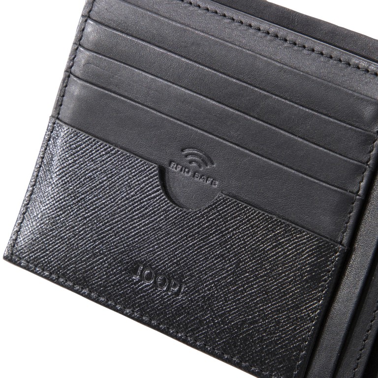 Geldbörse Pero Typhon H9 Black, Farbe: schwarz, Marke: Joop!, EAN: 4053533570720, Abmessungen in cm: 12.5x9.5x2, Bild 6 von 6