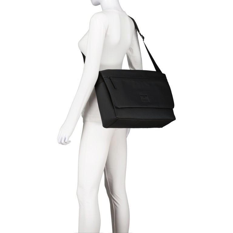Kuriertasche Westferry Messenger Dorian LHF Black, Farbe: schwarz, Marke: Strellson, EAN: 4048835194590, Abmessungen in cm: 38x27x12, Bild 5 von 7