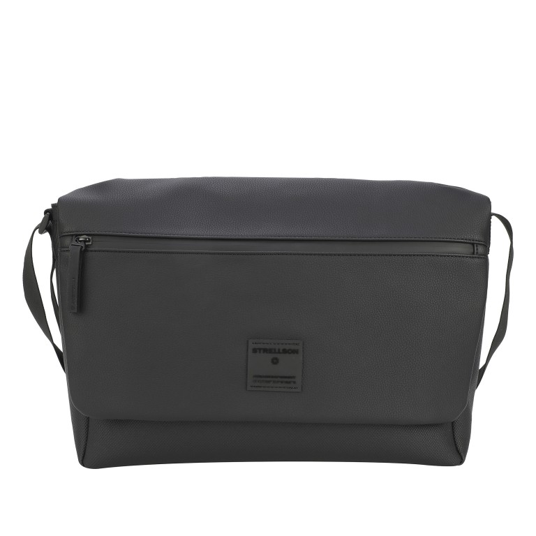 Kuriertasche Westferry Messenger Dorian LHF Black, Farbe: schwarz, Marke: Strellson, EAN: 4048835194590, Abmessungen in cm: 38x27x12, Bild 1 von 7