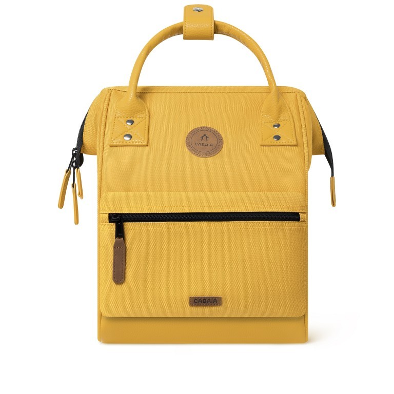 Rucksack Adventurer Small Marrakech mit zwei auswechselbaren Vortaschen Gelb, Farbe: gelb, Marke: Cabaia, EAN: 3701328346982, Abmessungen in cm: 23x32x13, Bild 3 von 10