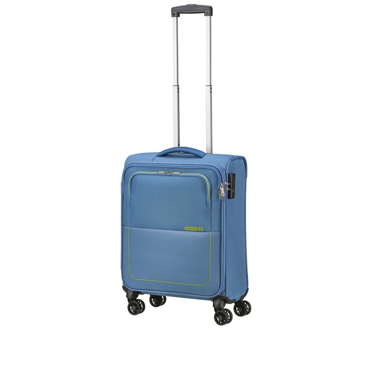 Koffer Air Wave Spinner S IATA-Maß Coronet Blue Lime, Farbe: blau/petrol, Marke: American Tourister, EAN: 5400520270849, Abmessungen in cm: 40x55x20, Bild 6 von 11
