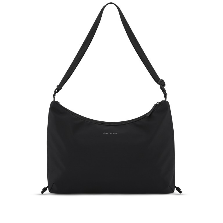 Beuteltasche Skara Large mit Laptopfach All Black, Farbe: schwarz, Marke: Kapten & Son, EAN: 4251145244736, Abmessungen in cm: 46x31x11.5, Bild 1 von 12