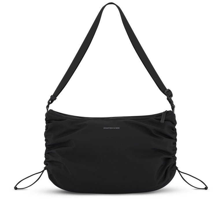 Beuteltasche Skara Large mit Laptopfach All Black, Farbe: schwarz, Marke: Kapten & Son, EAN: 4251145244736, Abmessungen in cm: 46x31x11.5, Bild 11 von 12