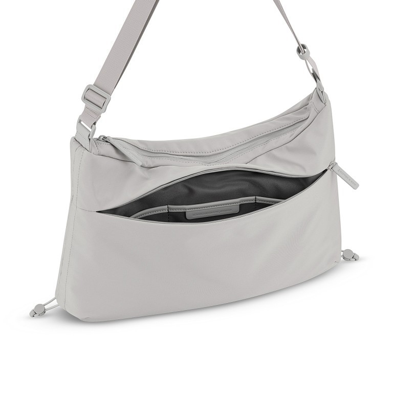 Beuteltasche Skara Large mit Laptopfach Greige, Farbe: grau, Marke: Kapten & Son, EAN: 4251145251222, Abmessungen in cm: 46x31x11.5, Bild 10 von 12