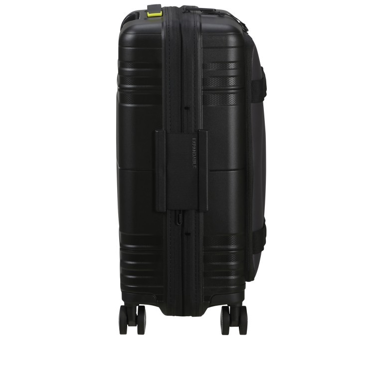Handgepäck-Trolley Hello Cabin Spinner 55 Expandable Coated Black Lime, Farbe: schwarz, Marke: American Tourister, EAN: 5400520295569, Abmessungen in cm: 40x55x24.5, Bild 5 von 14