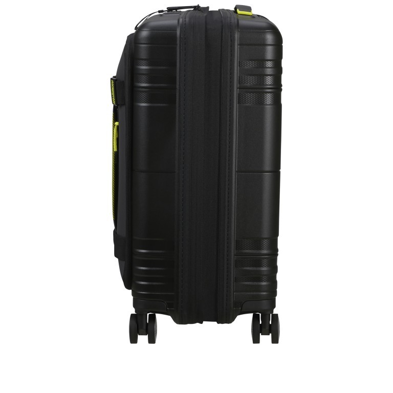 Handgepäck-Trolley Hello Cabin Spinner 55 Expandable Coated Black Lime, Farbe: schwarz, Marke: American Tourister, EAN: 5400520295569, Abmessungen in cm: 40x55x24.5, Bild 4 von 14